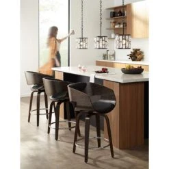 Sofie 8 1/2" Wide Black And Crystal Mini Pendant Light