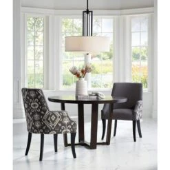 Possini Euro Sundry 24" Wide Gloss Black Modern Drum Pendant Light