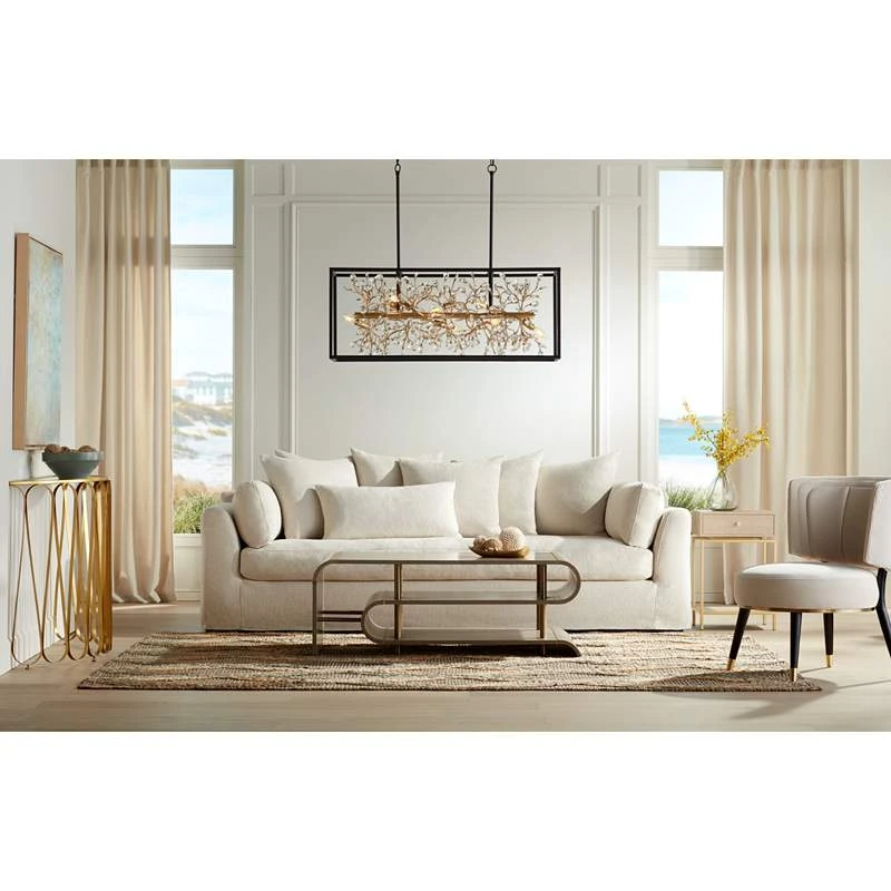 Possini Euro Carrine 38 1/2" Black And Gold Kitchen Island Pendant 3 Possini Euro Carrine 38 1/2" Black And Gold Kitchen Island Pendant