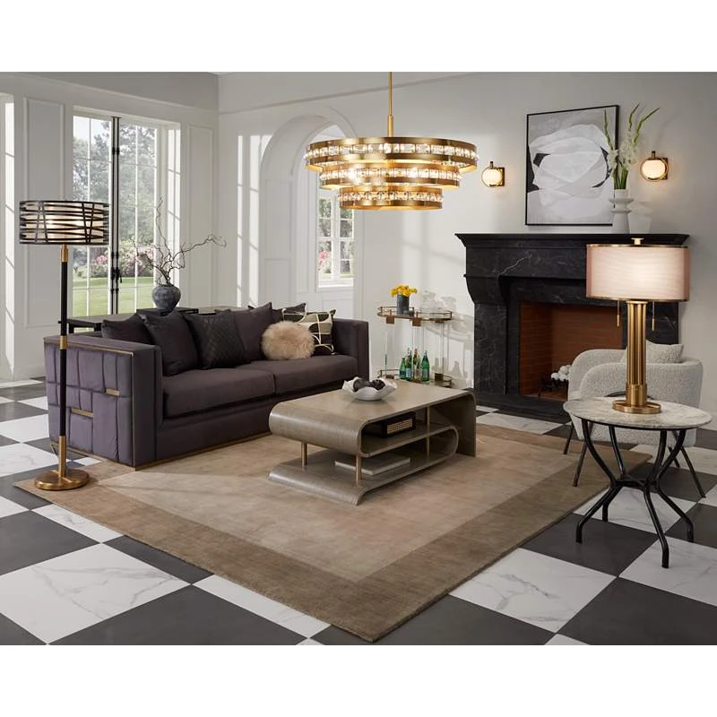 Stiffel Artyom 40" Wide Warm Gold 8-Light Crystal Ring Pendant 3 Stiffel Artyom 40" Wide Warm Gold 8-Light Crystal Ring Pendant