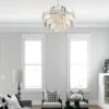 Crystorama Hayes 22" Wide 12-Light Nickel And Crystal Chandelier -Golden Lighting Shop 236r2scene