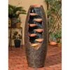 Seven Cascade 35" High Cut-Away Rustic Modern Fountain -Golden Lighting Shop 24609 outdoor indoor living 1