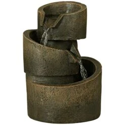 3-Tier Bronze Stone Contemporary 9 3/4" High Tabletop Fountain -Golden Lighting Shop 3 tier bronze stone contemporary 9 and three quarter inch high tabletop fountain v8008