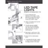 Warm White 16 1/2-Foot Long LED Tape Light Kit -Golden Lighting Shop 3f949scene