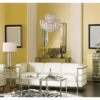 Leya 19" Wide Chrome And Crystal 6-Light Chandelier -Golden Lighting Shop 4j477 transitional living room