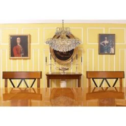 James R. Moder Mardella Twelve Light Crystal Chandelier