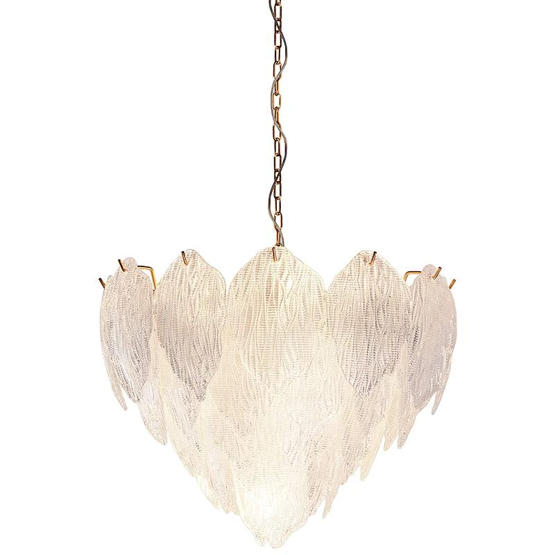 Acanthus 20" Wide Distressed Gold Metal Pendant Light 4 Acanthus 20" Wide Distressed Gold Metal Pendant Light - Image 2