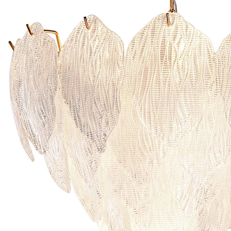 Acanthus 20" Wide Distressed Gold Metal Pendant Light 5 Acanthus 20" Wide Distressed Gold Metal Pendant Light - Image 3