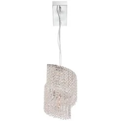 Adali Curve 25 1/2" Wide Clear Crystal Pendant Chandelier -Golden Lighting Shop adali curve 25 and one half inch wide clear crystal pendant chandelier y2425views4