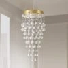 Aida 18" Wide Gold Pouring Crystal Pendant Light -Golden Lighting Shop aida 18 inch wide gold pouring crystal pendant light 757a1cropped