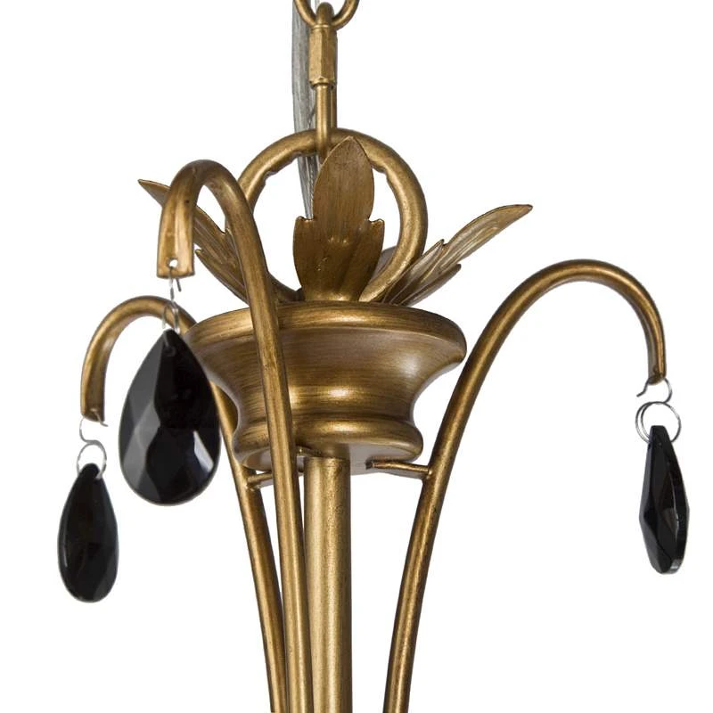 Alexis 23" Wide Antique Brass Metal 6-Light Chandelier 5 Alexis 23" Wide Antique Brass Metal 6-Light Chandelier - Image 3