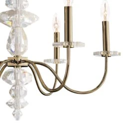 Allegri Bolivar 24" Wide Champagne Gold 6-Light Chandelier -Golden Lighting Shop allegri bolivar 24 inch wide champagne gold 6 light chandelier 22w56views1