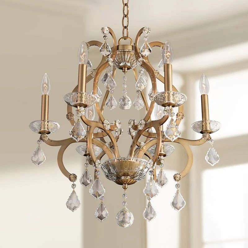 Allegri Duchess 22" Wide Champagne Gold 6-Light Chandelier 3 Allegri Duchess 22" Wide Champagne Gold 6-Light Chandelier