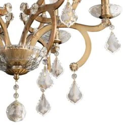 Allegri Duchess 22" Wide Champagne Gold 6-Light Chandelier 7 Allegri Duchess 22" Wide Champagne Gold 6-Light Chandelier -Golden Lighting Shop allegri duchess 22 inch wide champagne gold 6 light chandelier 22w46views1