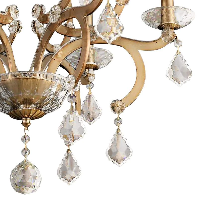 Allegri Duchess 22" Wide Champagne Gold 6-Light Chandelier 5 Allegri Duchess 22" Wide Champagne Gold 6-Light Chandelier - Image 3