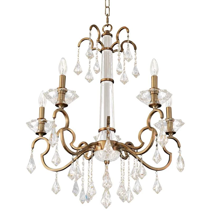 Allegri Valencia 26" Wide Champagne Gold 5-Light Chandelier 4 Allegri Valencia 26" Wide Champagne Gold 5-Light Chandelier - Image 2