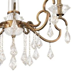 Allegri Valencia 26" Wide Champagne Gold 5-Light Chandelier 7 Allegri Valencia 26" Wide Champagne Gold 5-Light Chandelier -Golden Lighting Shop allegri valencia 26 inch wide champagne gold 5 light chandelier 22w66views1
