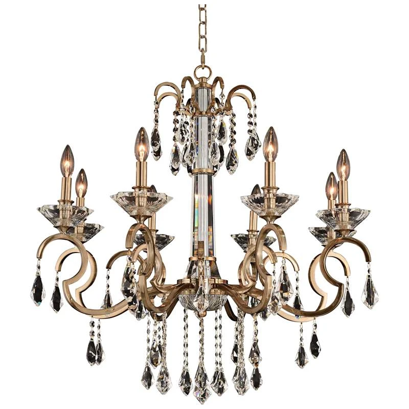 Allegri Valencia 32" Wide Champagne Gold 8-Light Chandelier 4 Allegri Valencia 32" Wide Champagne Gold 8-Light Chandelier - Image 2
