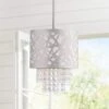 Allendale 8" Wide Polished Nickel And Crystal Mini Pendant -Golden Lighting Shop allendale 8 inch wide polished nickel and crystal mini pendant 69m08cropped