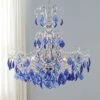 Alpine 26" Wide Chrome And Blue Crystal Chandelier -Golden Lighting Shop alpine 26 inch wide chrome and blue crystal chandelier 39p94cropped