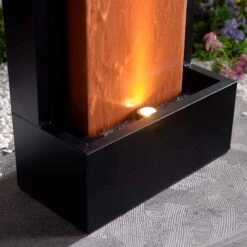 Andora 47 1/4" High Rust And Black LED Waterfall Fountain 12 Andora 47 1/4" High Rust And Black LED Waterfall Fountain -Golden Lighting Shop andora 47 and one quarter inch high rust and black led waterfall fountain 85a39views3