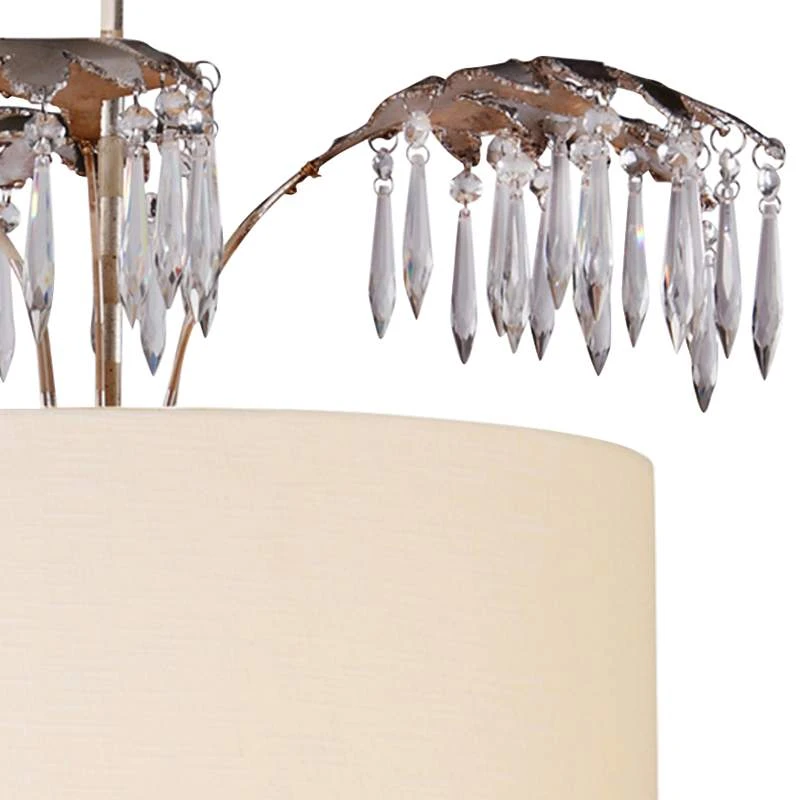 Antoinette 22" Wide Cream And Gold 5-Light Pendant Light 4 Antoinette 22" Wide Cream And Gold 5-Light Pendant Light - Image 2