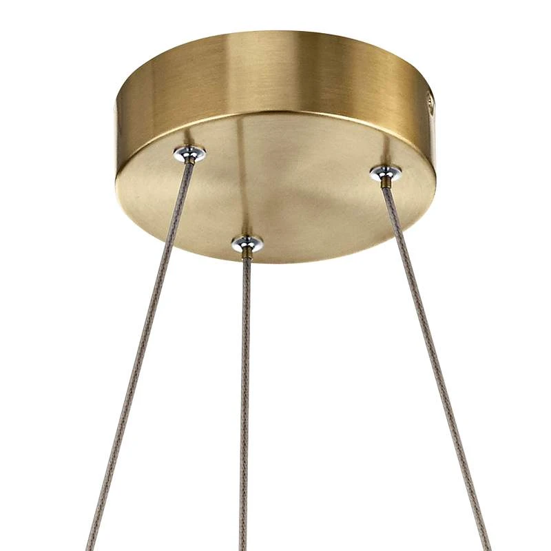 Arabella 20 1/2"W Champagne Gold 6-Light LED Crystal Pendant 6 Arabella 20 1/2"W Champagne Gold 6-Light LED Crystal Pendant - Image 4