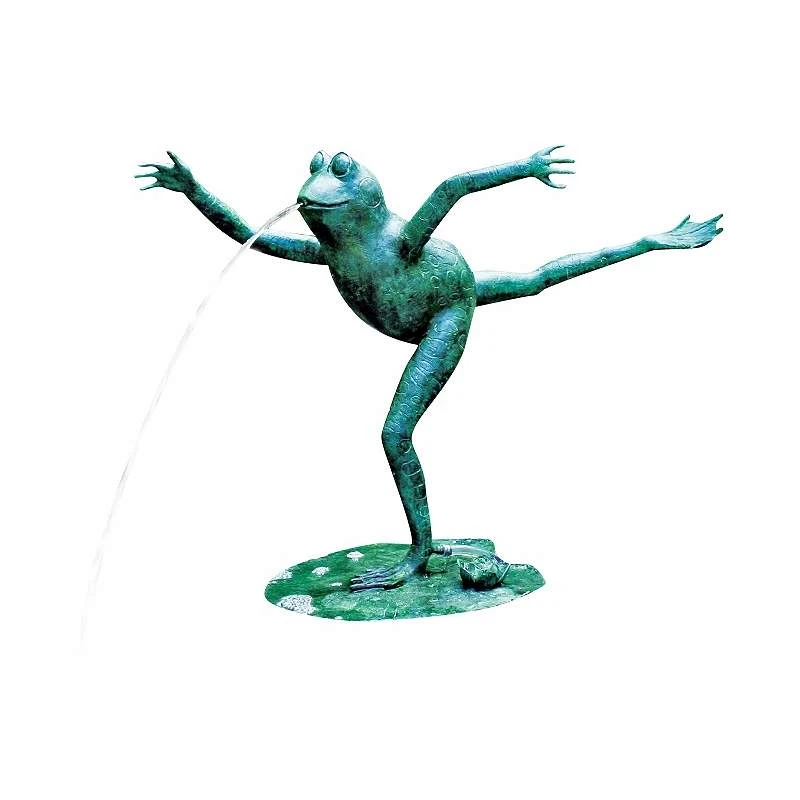 Arabesque Frog 23" HIgh Cast Brass Water Spitter Fountain 4 Arabesque Frog 23" HIgh Cast Brass Water Spitter Fountain - Image 2