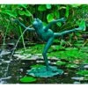 Arabesque Frog 23" HIgh Cast Brass Water Spitter Fountain 1 Arabesque Frog 23" HIgh Cast Brass Water Spitter Fountain -Golden Lighting Shop arabesque frog 23 inch high cast brass water spitter fountain 34978cropped