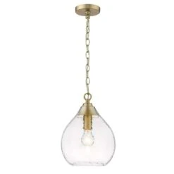 Golden Lighting Ariella 10" Wide Brushed Champagne Bronze Mini Pendant Light -Golden Lighting Shop ariella 10 inch wide brushed champagne bronze mini pendant light 97y35views3