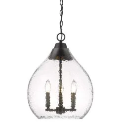 Golden Lighting Ariella 14 3/4" Wide Matte Black Pendant Light