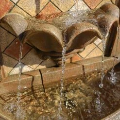 Armando 42 3/4" High Mosaic Patio Wall Fountain With Light 12 Armando 42 3/4" High Mosaic Patio Wall Fountain With Light -Golden Lighting Shop armando 42 and three quarter inch high mosaic patio wall fountain with light 78e80views3