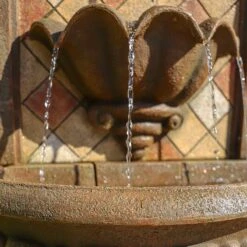 Armando 42 3/4" High Mosaic Patio Wall Fountain With Light 13 Armando 42 3/4" High Mosaic Patio Wall Fountain With Light -Golden Lighting Shop armando 42 and three quarter inch high mosaic patio wall fountain with light 78e80views4