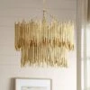 Arteriors Home Prescott 28" Wide Gold Leaf Two Tiered Pendant
