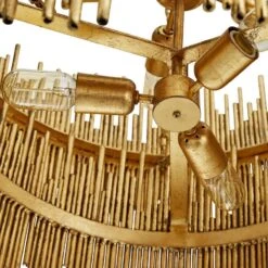 Arteriors Home Prescott 28" Wide Gold Leaf Two Tiered Pendant 12 Arteriors Home Prescott 28" Wide Gold Leaf Two Tiered Pendant -Golden Lighting Shop arteriors home prescott 28 inch wide gold leaf two tiered pendant 390y0views2