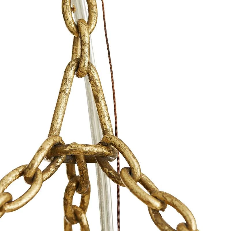 Arteriors Home Prescott 28" Wide Gold Leaf Two Tiered Pendant 8 Arteriors Home Prescott 28" Wide Gold Leaf Two Tiered Pendant - Image 6