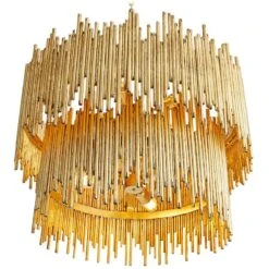Arteriors Home Prescott 28" Wide Gold Leaf Two Tiered Pendant 15 Arteriors Home Prescott 28" Wide Gold Leaf Two Tiered Pendant -Golden Lighting Shop arteriors home prescott 28 inch wide gold leaf two tiered pendant 390y0views5
