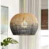 Arteriors Home Swami 22" Wide Natural And Black Ombre Pendant -Golden Lighting Shop arteriors home swami 22 inch wide natural and black ombre pendant 98d15cropped