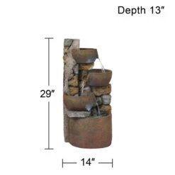 Ashmill Urn 29" High Rustic Garden Fountain 13 Ashmill Urn 29" High Rustic Garden Fountain -Golden Lighting Shop ashmill urn 29 inch high rustic garden fountain 3k007views4