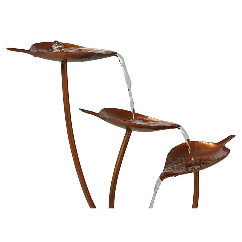 Ashton Curved Leaves 41" High Copper Finish Floor Fountain 5 Ashton Curved Leaves 41" High Copper Finish Floor Fountain - Image 3