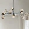 Asteroid 41 1/2"W 12-Light Chrome LED Sputnik Pendant Light -Golden Lighting Shop asteroid 41 and one half inchw 12 light chrome led sputnik pendant light 70n51cropped