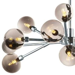 Asteroid 41 1/2"W 12-Light Chrome LED Sputnik Pendant Light -Golden Lighting Shop asteroid 41 and one half inchw 12 light chrome led sputnik pendant light 70n51views1