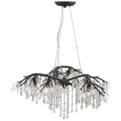 Golden Lighting Autumn Twilight 31" Wide Black Iron And Crystal Chandelier 7 Golden Lighting Autumn Twilight 31" Wide Black Iron And Crystal Chandelier -Golden Lighting Shop autumn twilight 31 inch wide black iron and crystal chandelier 81d77views1