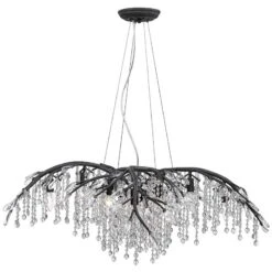 Golden Lighting Autumn Twilight 40" Wide Black Iron And Crystal Chandelier -Golden Lighting Shop autumn twilight 40 inch wide black iron and crystal chandelier 81d76views1