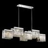 Avenue Broadway 57"W Nickel Kitchen Island Light Chandelier -Golden Lighting Shop avenue broadway 57 inchw nickel kitchen island light chandelier 12t38