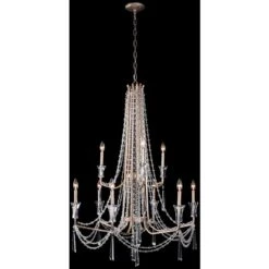 Barcelona 34 1/2" Wide Transcend Silver Crystal Chandelier -Golden Lighting Shop barcelona 34 and one half inch wide transcend silver crystal chandelier 11m24views2