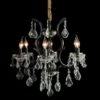 Beauport 24 1/2" Wide Black Crystal 6-Light Chandelier -Golden Lighting Shop beauport 24 and one half inch wide black crystal 6 light chandelier 871x8