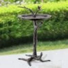 Bird And Twig 27" High Aluminum Outdoor Sundial And Birdbath 1 Bird And Twig 27" High Aluminum Outdoor Sundial And Birdbath -Golden Lighting Shop bird and twig 27 inch high aluminum outdoor sundial and birdbath 71e52cropped