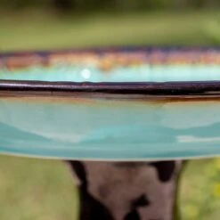 Brandy 22" High Teal Blue Ceramic Garden Birdbath 11 Brandy 22" High Teal Blue Ceramic Garden Birdbath -Golden Lighting Shop brandy 22 inch high teal blue ceramic garden birdbath 78f14views3