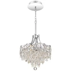 Bravado 15 3/4"W Polished Chrome LED Crystal Pendant Light -Golden Lighting Shop bravado 15 and three quarter inchw polished chrome led crystal pendant light 67t93views2